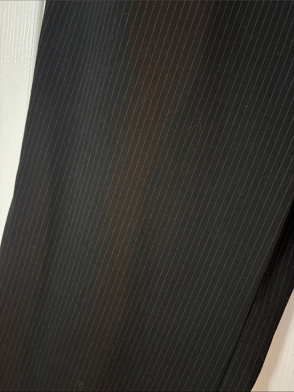 Classic Black with pinstripes Women's Dress Pants - Picture 3 of 4